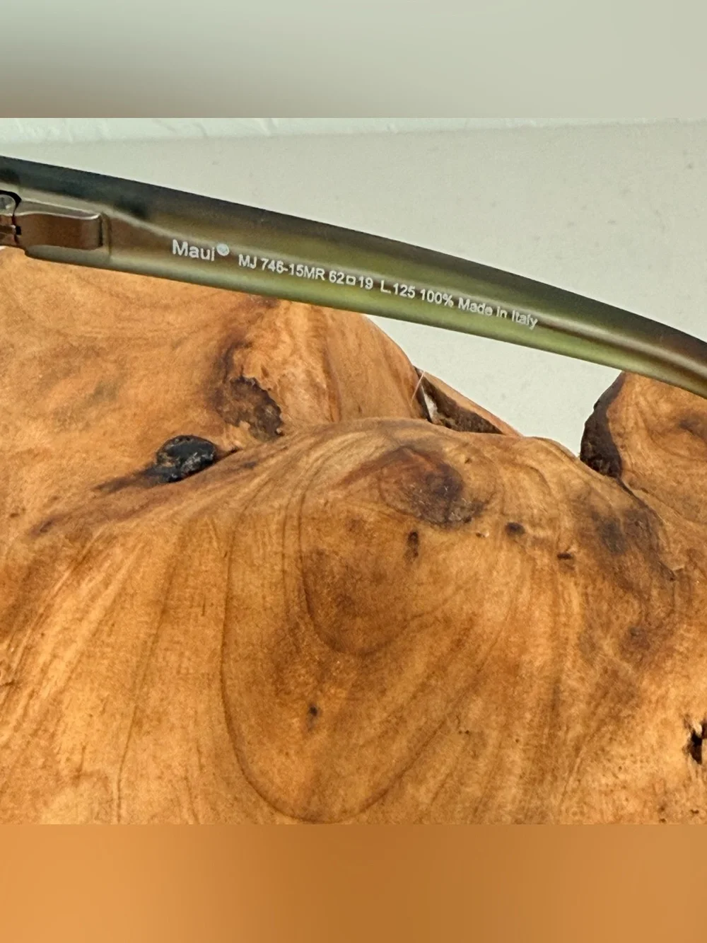 MAUI JIM BYRON BAY MJ 746-15MR MATTE GREEN STRIPE HT POLARIZED SUNGLASSES